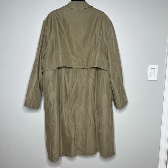 Vintage LRL Ralph Lauren Men's Tan Trench Coat Size 44R Removable Liner Overcoat - Picture 11 of 14
